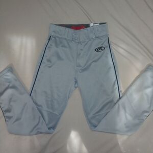 Rawlings Gray Men's Semi-Relaxed Baseball Pants Small